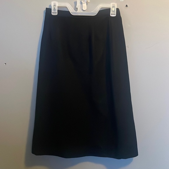 Briggs New York Dresses & Skirts - Vintage Briggs Made In The USA Size 12 Black Wool Skirt Academia career mod